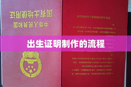 科右前旗出生证明制作的流程