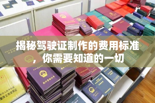 科右前旗揭秘驾驶证制作的费用标准，你需要知道的一切