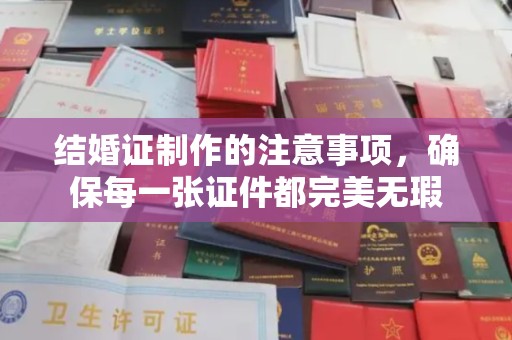 科右前旗结婚证制作的注意事项，确保每一张证件都完美无瑕